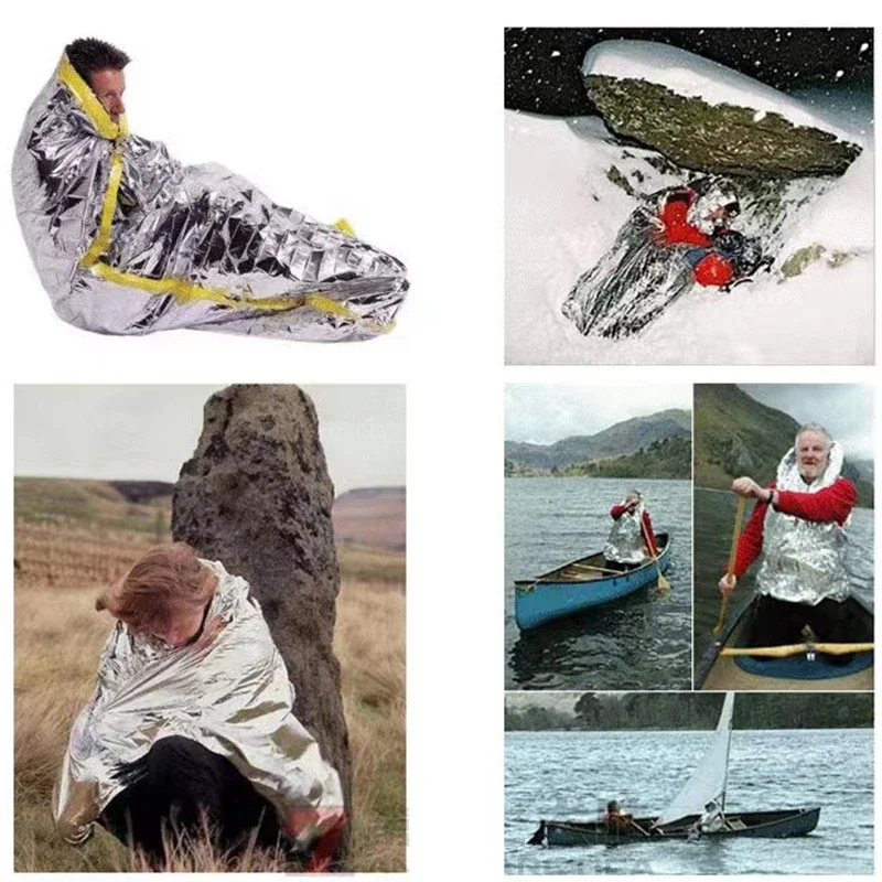 Survival Blanket Reflective - Coperta Termica di Emergenza Myra 160*210cm,