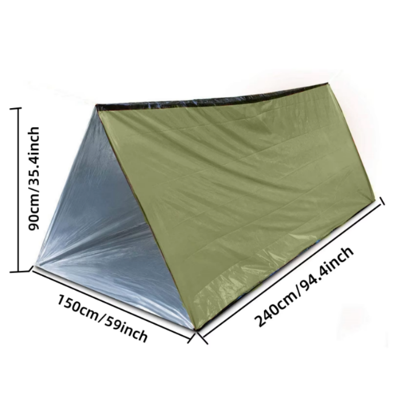 Emergency Mylar Tent - Tenda di Emergenza Riutilizzabile in Mylar