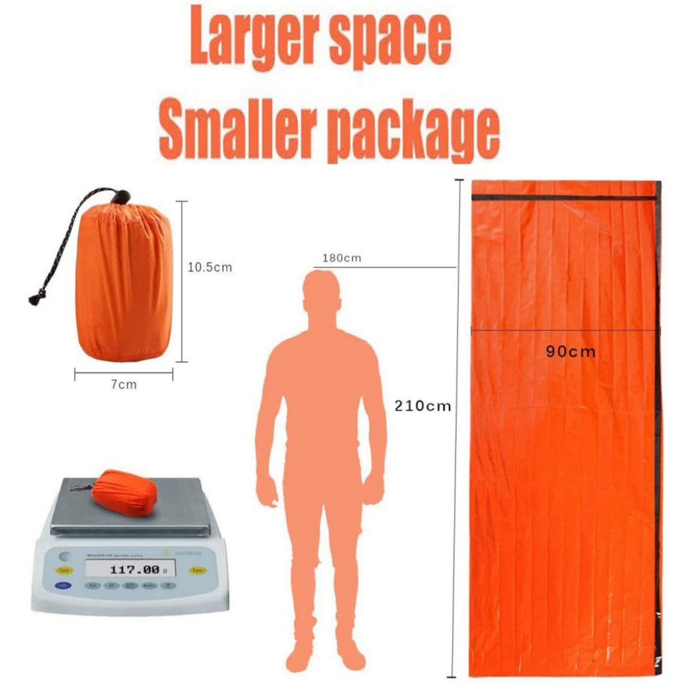 Emergency Mylar Tent - Coperta Termica di Emergenza Impermeabile Riutilizzabile