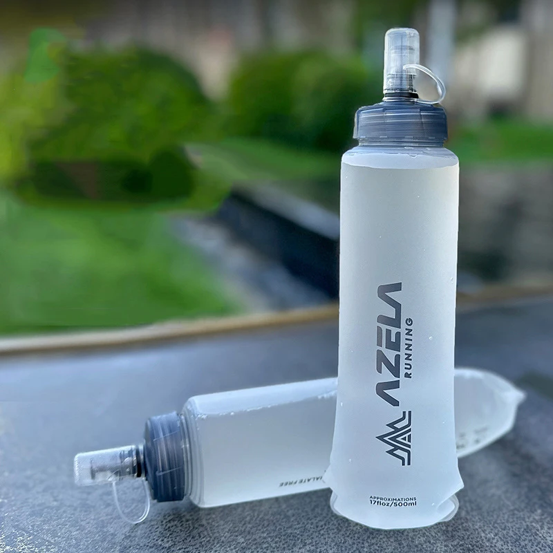 Water Bag Collapsible - 250ml 500ml Bottiglia d'acqua Pieghevole Boccetta