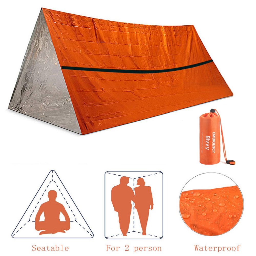 Emergency Mylar Tent - 2 persone Rifugio di emergenza Bivy