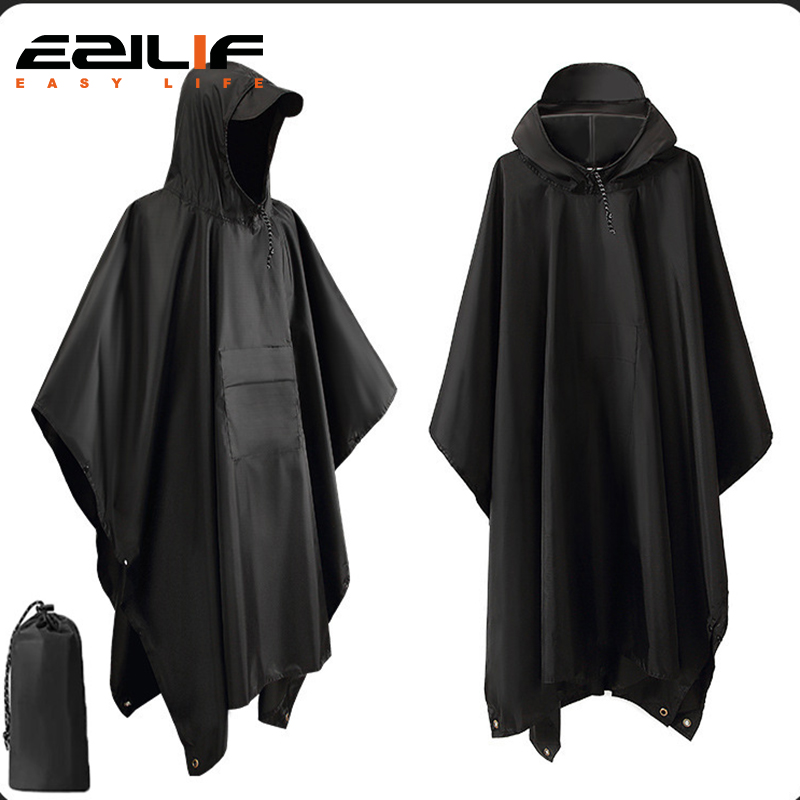 Emergency Poncho Rain - Impermeabile Militare 3 in 1 per