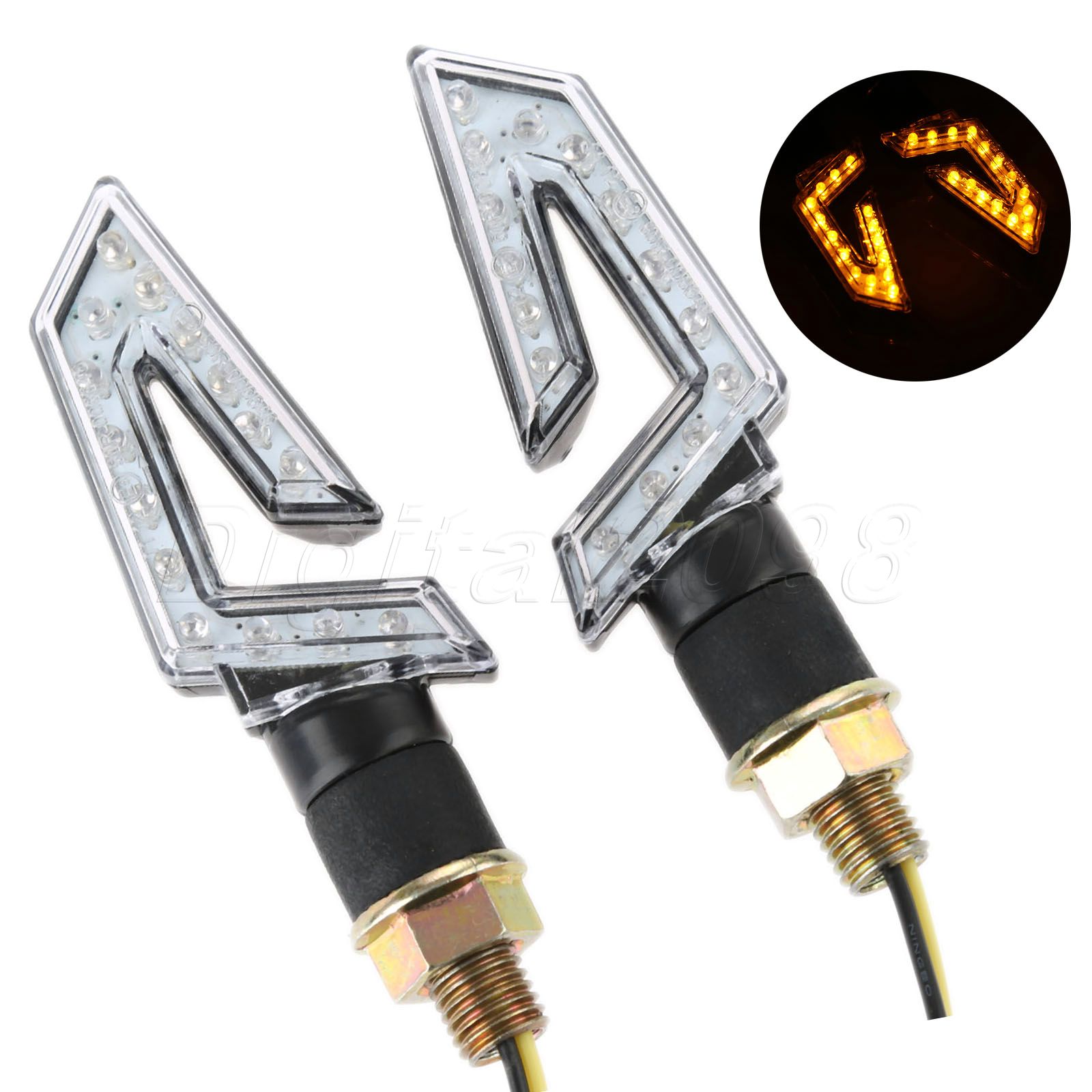 Sos Light Strobe - Yetaha 2 pezzi lampada spia moto