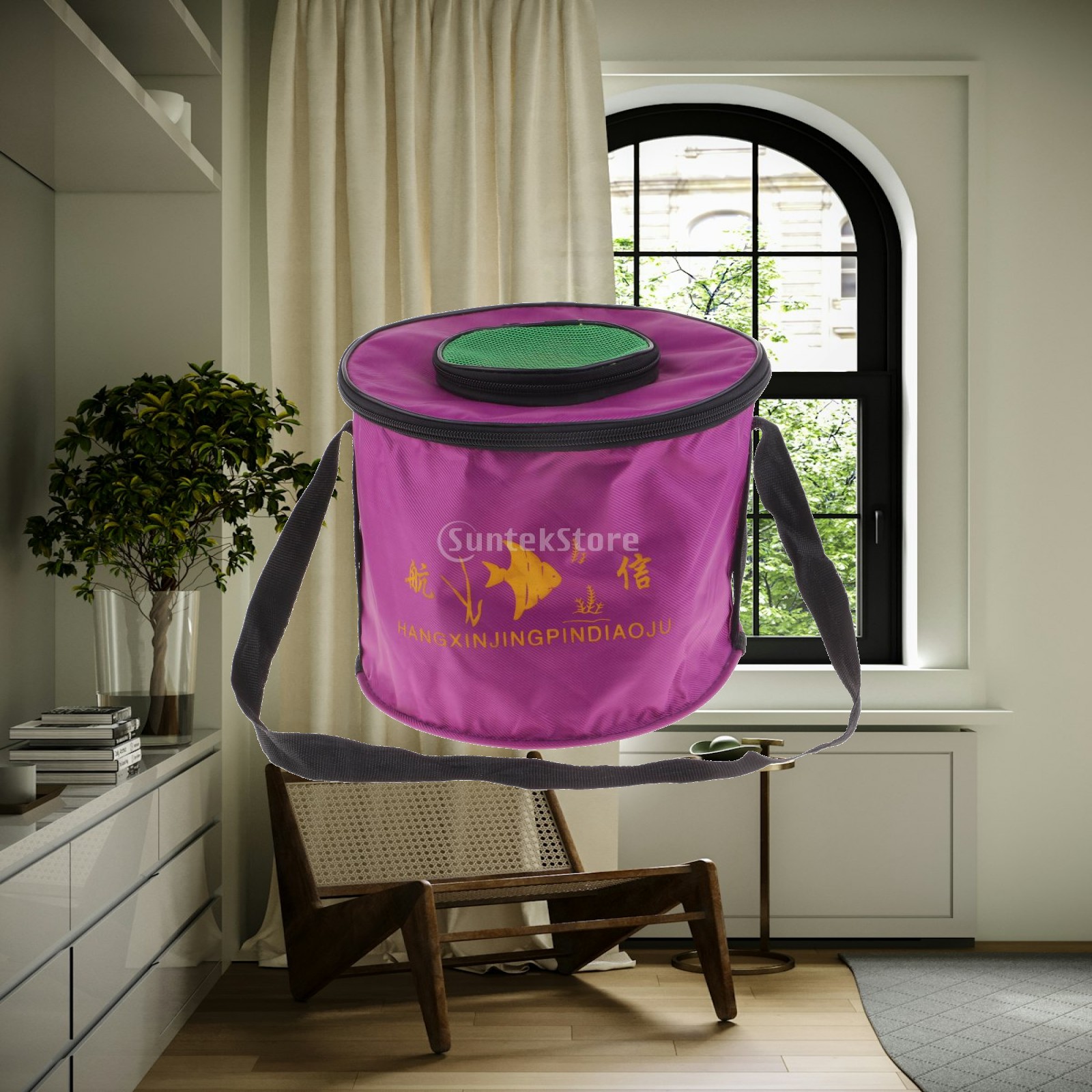 Water Bag Collapsible - Secchio da Pesca Pieghevole in Tela,