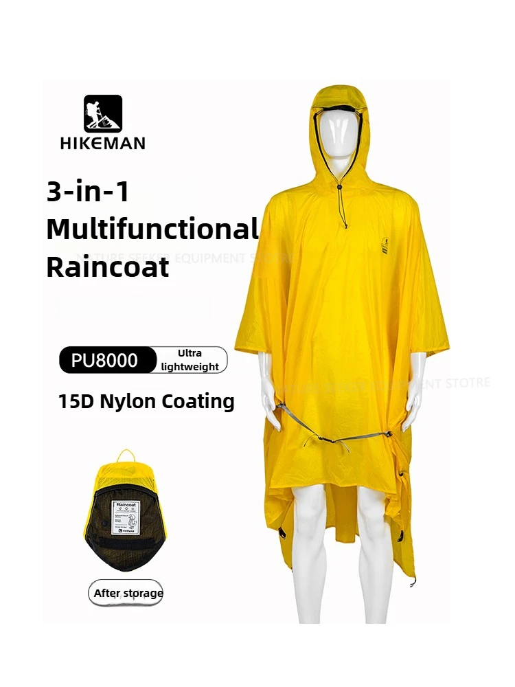 Emergency Poncho Rain - 15D/210T Impermeabile Impermeabile Poncho Della Pioggia