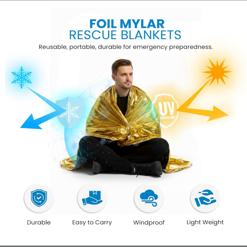 Confezione da 10 Coperte Termi - Survival Blanket Reflective recensione e prezzo