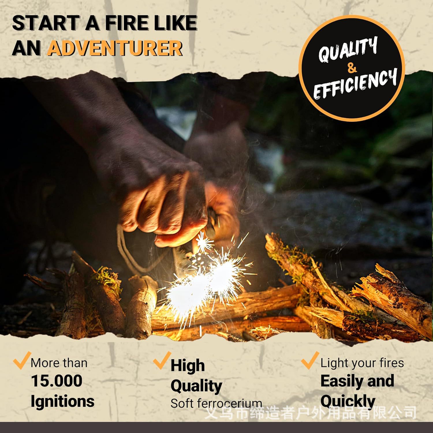 Accendifuoco Portatile da Camp - Magnesium Fire Starter recensione e prezzo